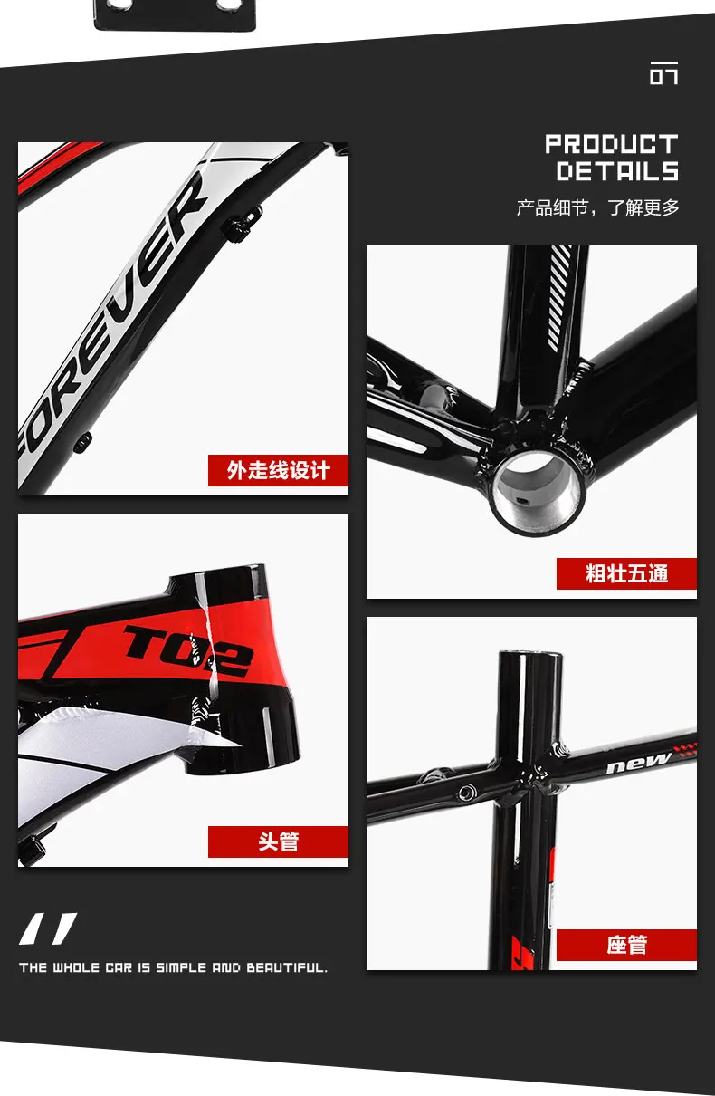 Clearance Bicycle Frame Mountain Bike Bicycle Aluminum Frame Bicycle Frame Ultra-light Aluminum Alloy Bike Frame Size 15