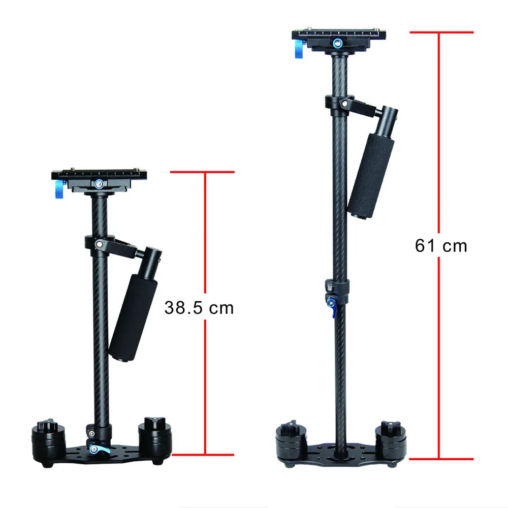 Camera Gimbal Stabilizer YELANGU S60T Portable Carbon Fiber Mini Handheld Camera Stabilizer for DSLR Camcorder Video