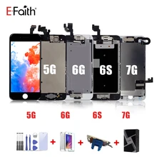 Полный lcd или полная сборка Дисплей или Экран для iphone 5 5G 5S 5C или для iphone 6 6s с Кнопка возврата на главный экран и Фронтальная камера