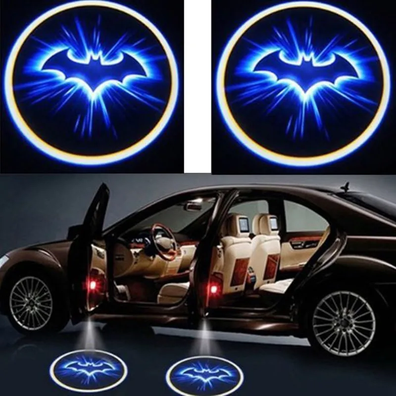 

2pcs Wireless Car Door Led Welcome Laser Projector Logo Ghost Shadow Light Batman Car-styling Car Interior Lamp Light