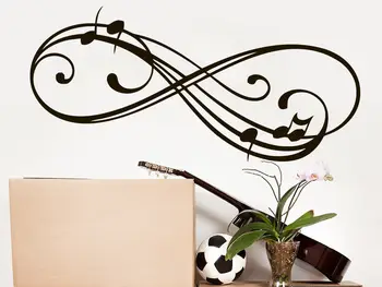 

Music Note Wall Decal Infinity Sign Vinyl Sticker Decals Musical Notes