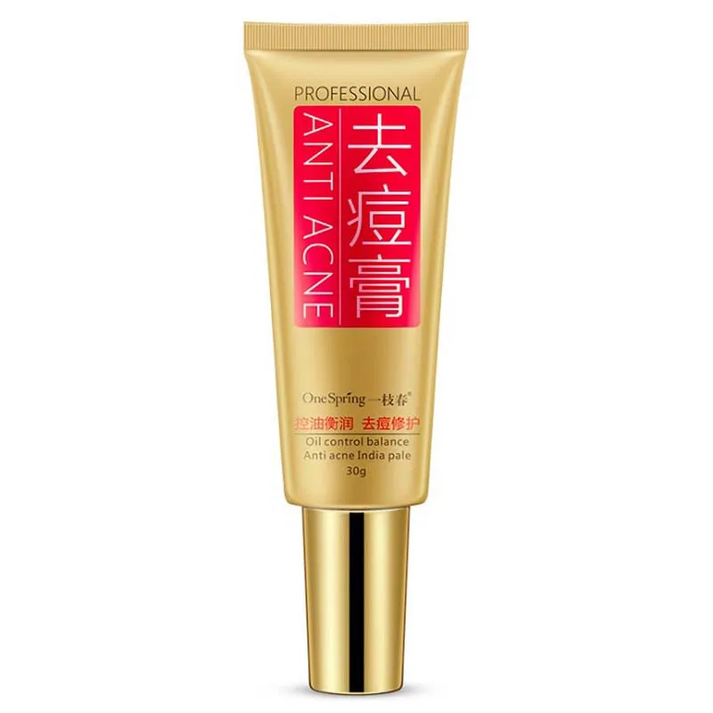 

OneSpring Professional Anti Acne Cream Skin Care Oil Control Shrink Pores Acne Scar Removal Gel Cream Face Care 30g