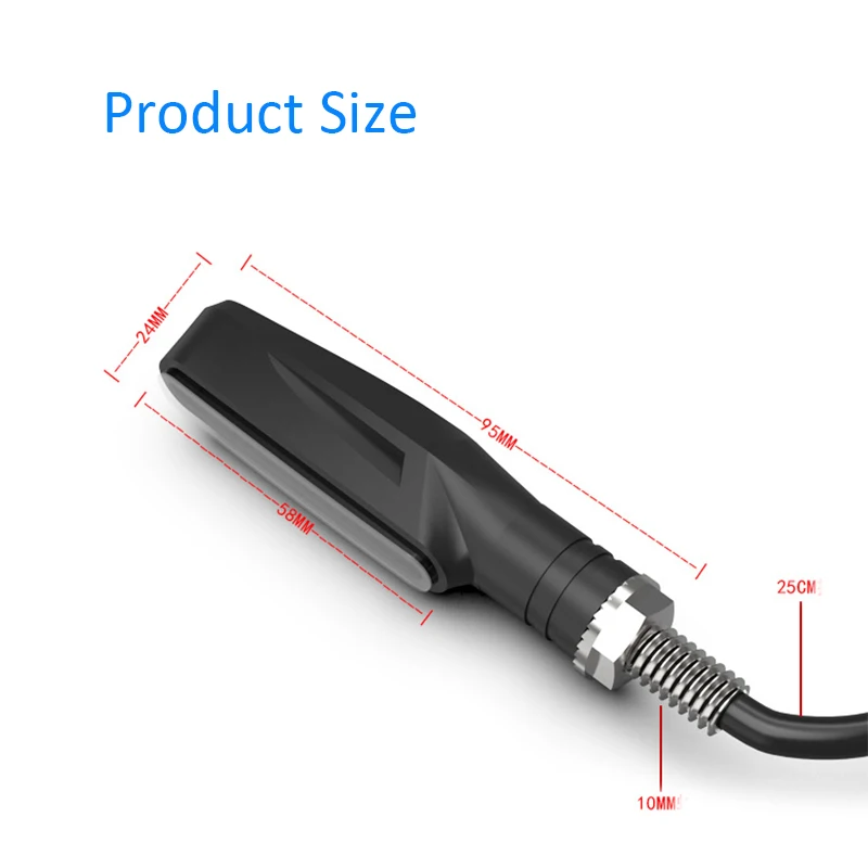 4 шт. светодиодный сигнал поворота мотоцикла лампа с желтым светом индикаторы последовательные сигнальные огни, мигалки гибкий плавный свет