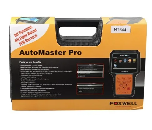 Foxwell NT644 AutoMaster Pro Универсальный автомобильный диагностический инструмент полная