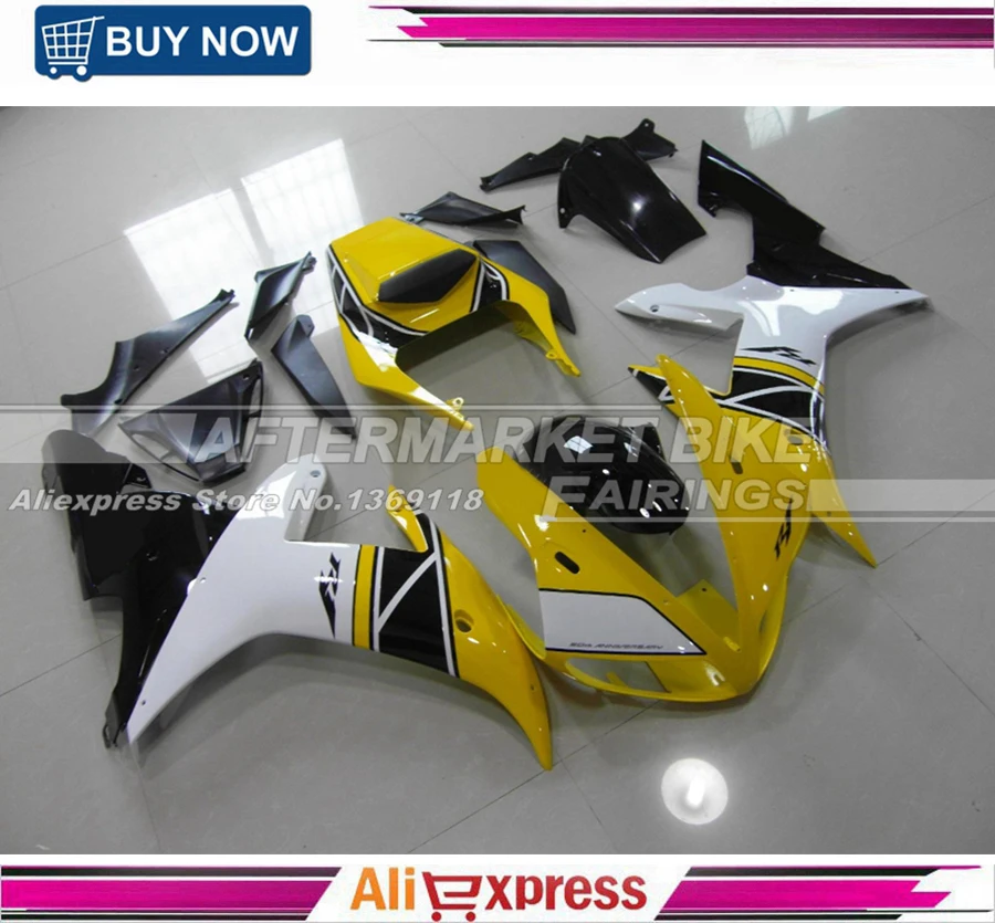 Для Yamaha 50-й юбилейный цвет YZF R1 2002 2003 ABS пластик для мотоцикла послепродажное