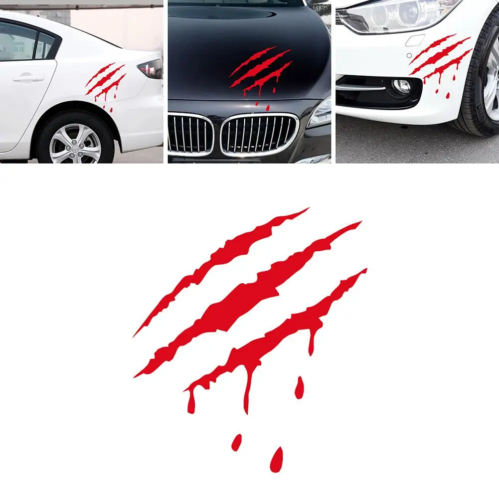 

Car Styling Reflective Monster Claw Mark Scratch Bloody Sticker Auto Vinyl Decal