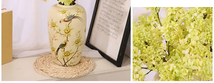 Flone Artificial Lilac Flower Simulation Beads Clove Flowers Fake Plastic Flowers Wedding Home Party Decor Floral Arrangement (8)