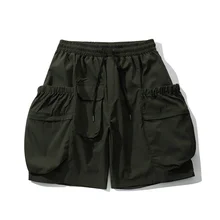 Летние уличные карманные мужские шорты Карго