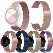 Роскошный Дамский модный магнитный с миланским плетением петля ремешок браслет ремешок для samsung Galaxy часы активные умные наручные часы аксессуары