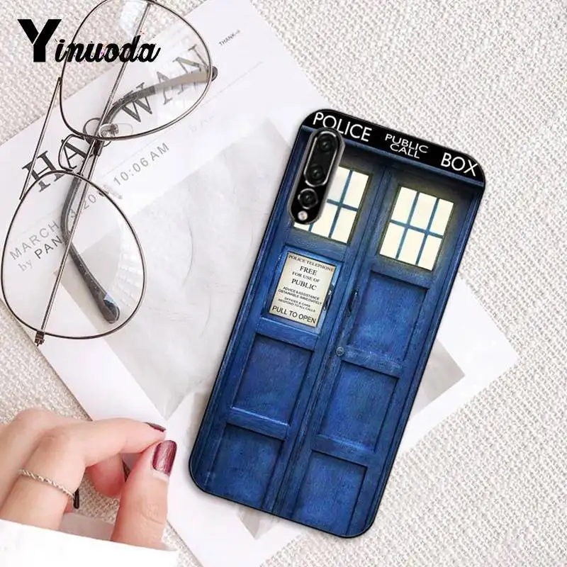 Yinuoda Doctor who tardis иллюстрации синий чехол для телефона Huawei P9 P10 Plus Mate9 10 Mate10 Lite P20 Pro