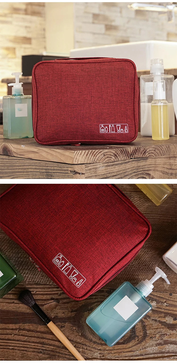 Portable Travel Cosmetic Organizer Men's Toiletry Makeup Storage Bag Zipper Pouch Home Luggage Accessories Supplies