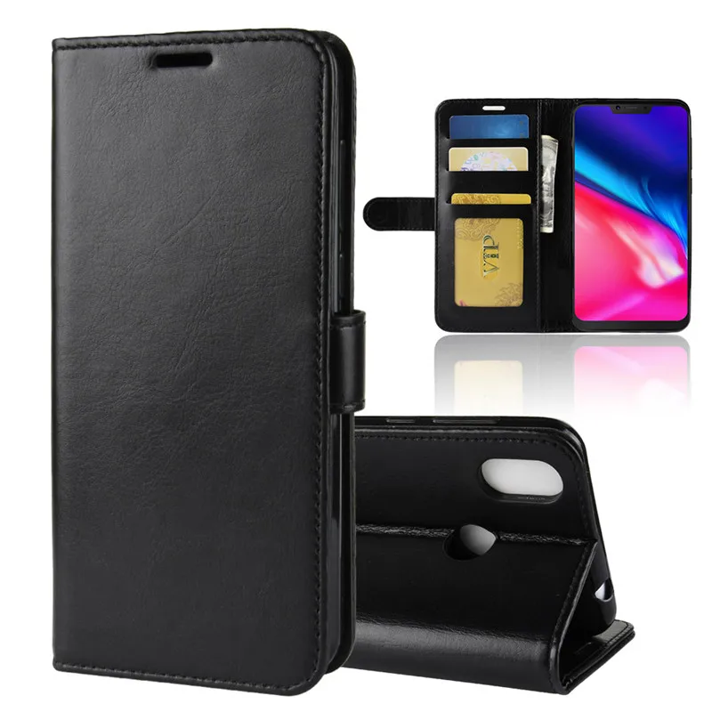 For Cubot P20 Case 6.18&quot Luxury Leather Flip Wallet Phone Stand Function Card Holder |