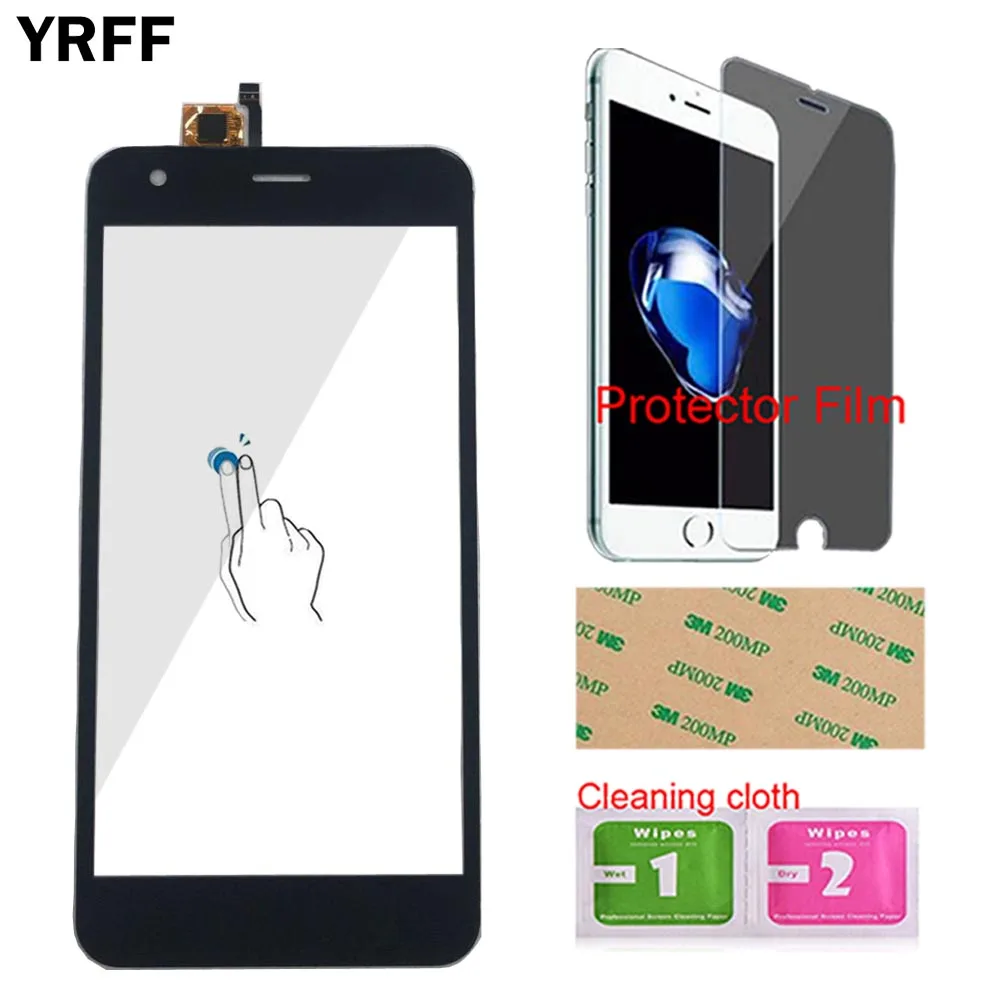 

Mobile Touch Screen Panel For Fly FS521 Fly FS 521 Touch Screen Front Glass Sensor Digitizer Panel Touchpad Tools Protector Film