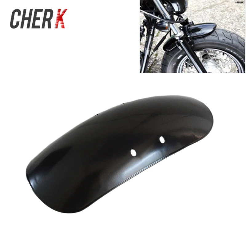 Черное короткое переднее крыло Cherk для мотоцикла Harley Sportster Forty Eight XL1200X 2010 2017 16 15 14 13