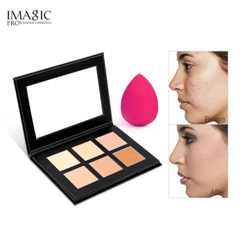 

IMAGIC Cream Contour Palette Kit Pro 6 Colors Concealer Makeup Palette Concealer Face Primer for all skin types