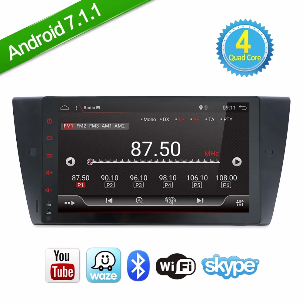 

Bosion 9inch Android 7.1.1 Car GPS Navigation AUX USB Full Touch Screen For BMW E90 E91 E92 E93 Radio 2GB RAM +Free CANBUS