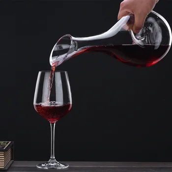 

Quality Wine Decanter Design Snail Style Decanter Red Wine Carafe Lead Free Glass Decanter Superior Wine Aerator Wake Up Bottle