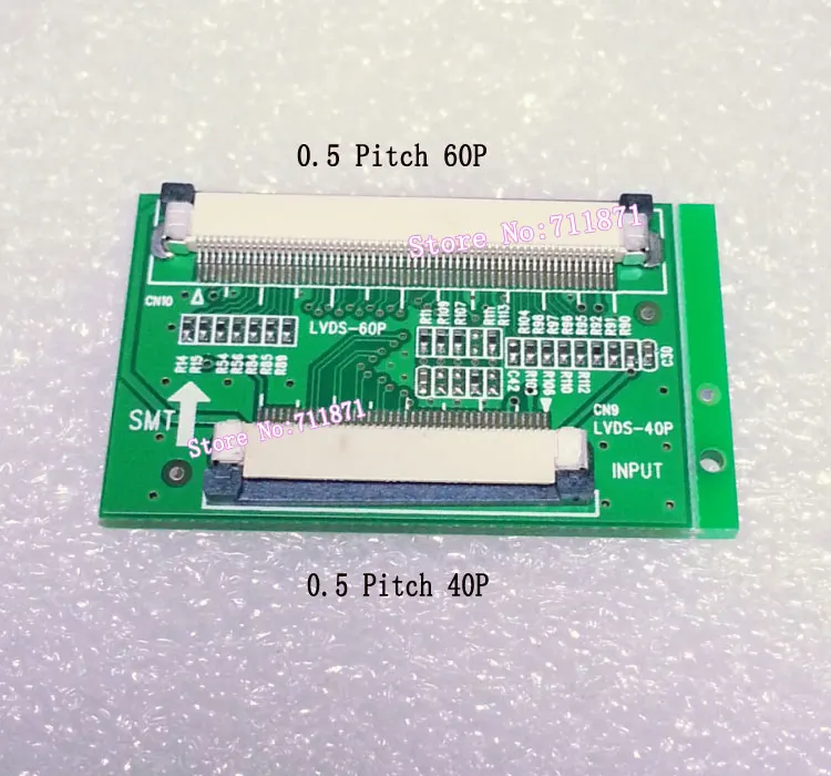 40/60 Pin FFC Адаптер 0,5 Шаг 40P до 60 P FFC адаптер LVDS пластина расстояние 0,5 40Pin до 60 Pin разъем 40 до 60 Pin FFC адаптер