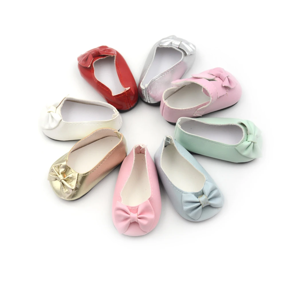 Hot Doll Shoes For 45cm Baby Dolls Shoes Fit for Girl 7cm Doll Colorful