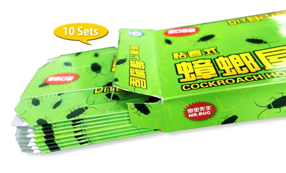 10pcs lot Mr Bug ECO roaches house trap box roach house cockroaches trap roaches houses free shipping! 10pcs lot Mr Bug ECO roaches house trap box roach house cockroaches trap roaches houses free shipping!