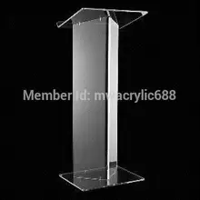 Free Shipping Hot Sell Deluxe Beautiful Modern Design Cheap Clear Acrylic Lectern