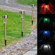 TAMPROAD 5 шт. Водонепроницаемый Солнечный Мощность газон лампы светодиодный свет сад Дорога Путь дорожки нержавеющая Сталь долю внимания отражатель