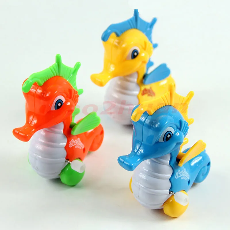 

1PC Lovely Cartoon Hippocampus Clockwork Toys Funny Children Kids Toys Gift Hot!