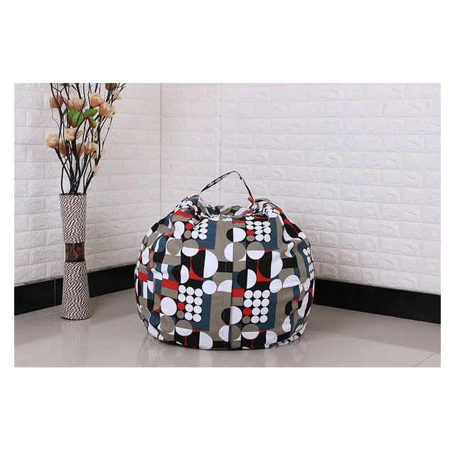 Portable Toy Storage Bag Zip lock Canvas Bag Wardrobe Clothes Kids