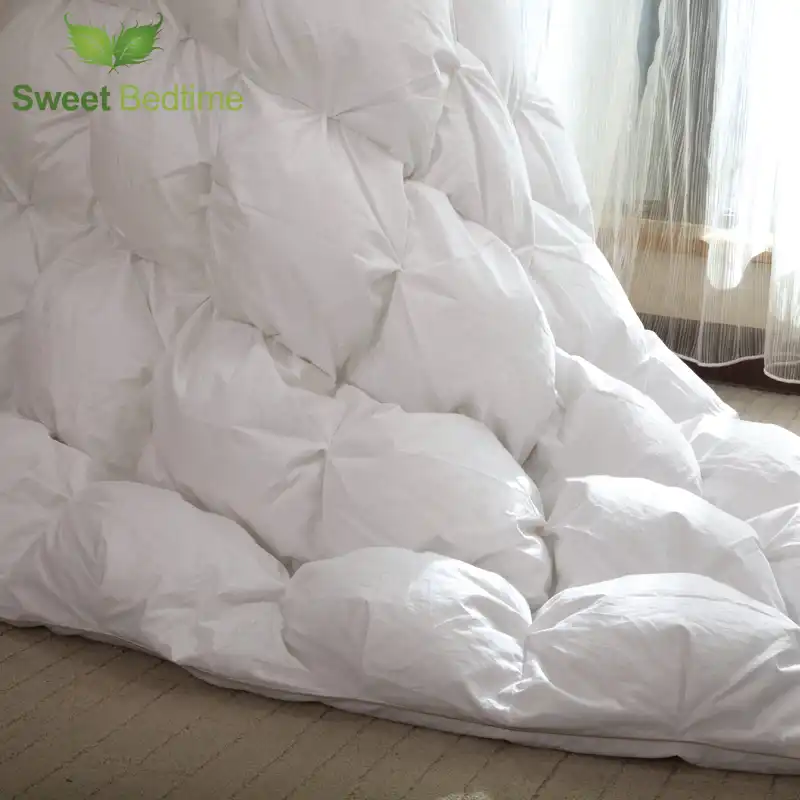 Hanging Goose Down Comforter Core 1000 Filling Power Sateen Sticky