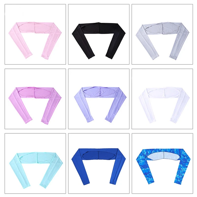 Women Cooling Arm Sleeve Shrug Sun Protection Anti-UV Shawl Riding Driving Sport