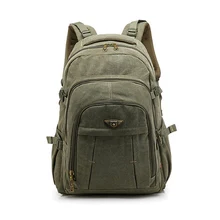AERLIS Для мужчин школьные рюкзаки для путешествий из плотной ткани Колледж сумка на плечо для ноутбука Для женщин Винтаж подростковый военный большой рюкзак мужской 9116