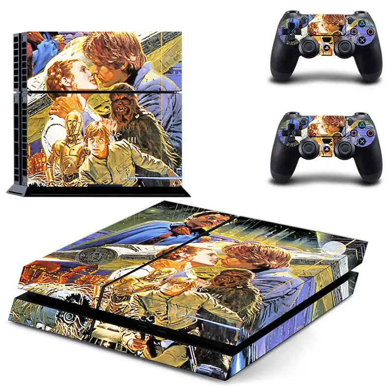 Звездные войны игровая станция 4 ps4 Кожа Наклейка для sony ps4 кожа наклейки консоль и 2 контроллера Скины ps4 винил pegatinas переключатель - Цвет: DPTM0410