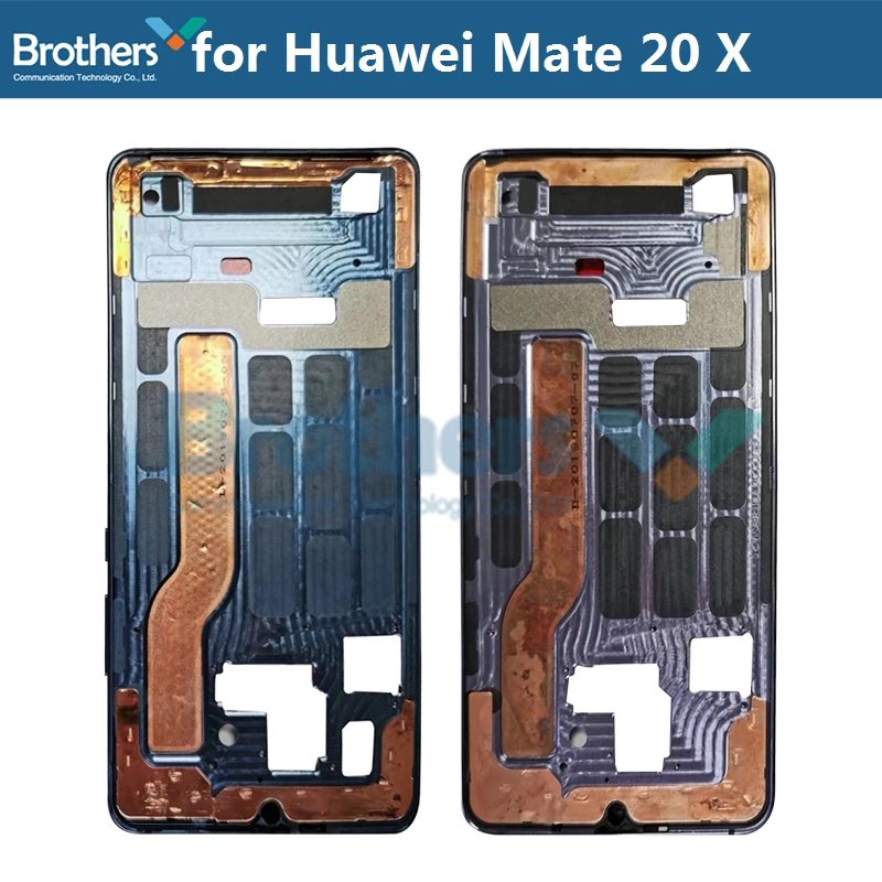 Передняя рамка для Huwei mate 20 X lcd Рамка передняя рамка Корпус для Huwei mate 20 X рамка экрана с кнопками оригинальная Запасная часть