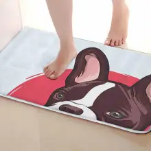 Коврик для ванной комнаты в стиле собаки, Забавный Противоскользящий коврик для ванной, аксессуары для душевой занавески, соответствующие вашей душевой занавеске