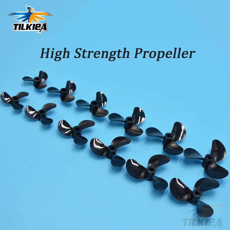 

4mm Rc Boat Three Blades Paddle 3 Blades Nylon Boat Propeller Positive & Reverse Screw High Strength D28/32/36/40/44/48mm