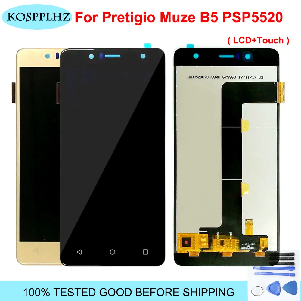 Cena Dla Prestigio Muze B5 PSP5520DUO PSP5520 PSP 5520DUO PSP 5520 DUO wyświetlacz LCD ekran dotykowy wymiana Digitizer zgromadzenia narzędzia