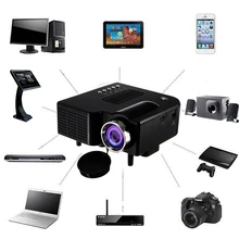 Portable 1080P Full HD Mini Projector Home Theater Cinema AV VGA USB HDMI Home Entertainment Device Multimedia Player