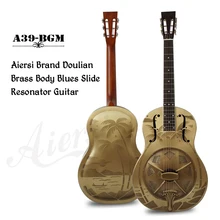 Vintage Finish Bell Brass Duolian Resonator Guitar free case Vintage Finish Bell Brass Duolian Resonator Guitar free case