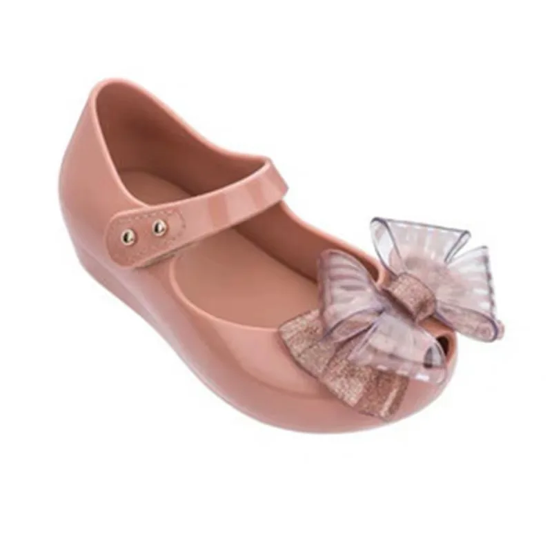 

Mini Melissa Ultragirl Sweet Vl 2019 New Summer Bow Girl Jelly Shoes Girls Non-slip Sandals Kids Beach Sandal Toddler 14.4-17.4