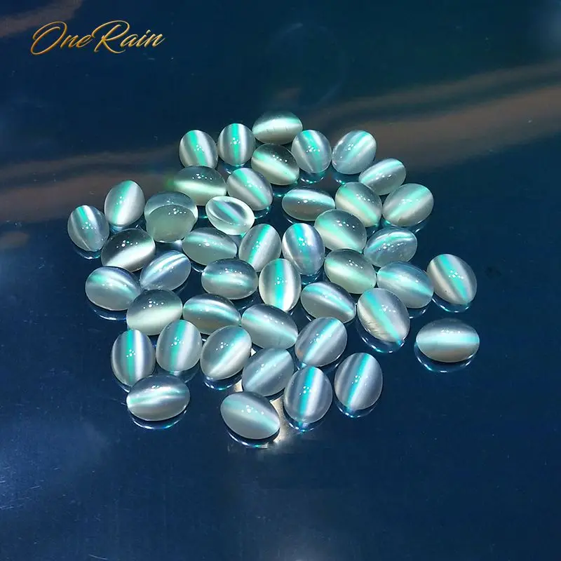 OneRain Accessories Sri Lanka Natural Moonstone Ellipse Opal DIY Jewelry Making Loose Gemstone Semi Finished Stone Wholesale OneRain Accessories Sri Lanka Natural Moonstone Ellipse Opal DIY Jewelry Making Loose Gemstone Semi Finished Stone Wholesale