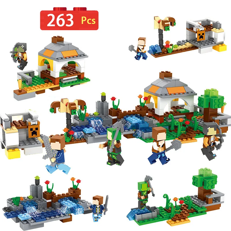 My Village Farm Series Building Block My World Toys Compatible With