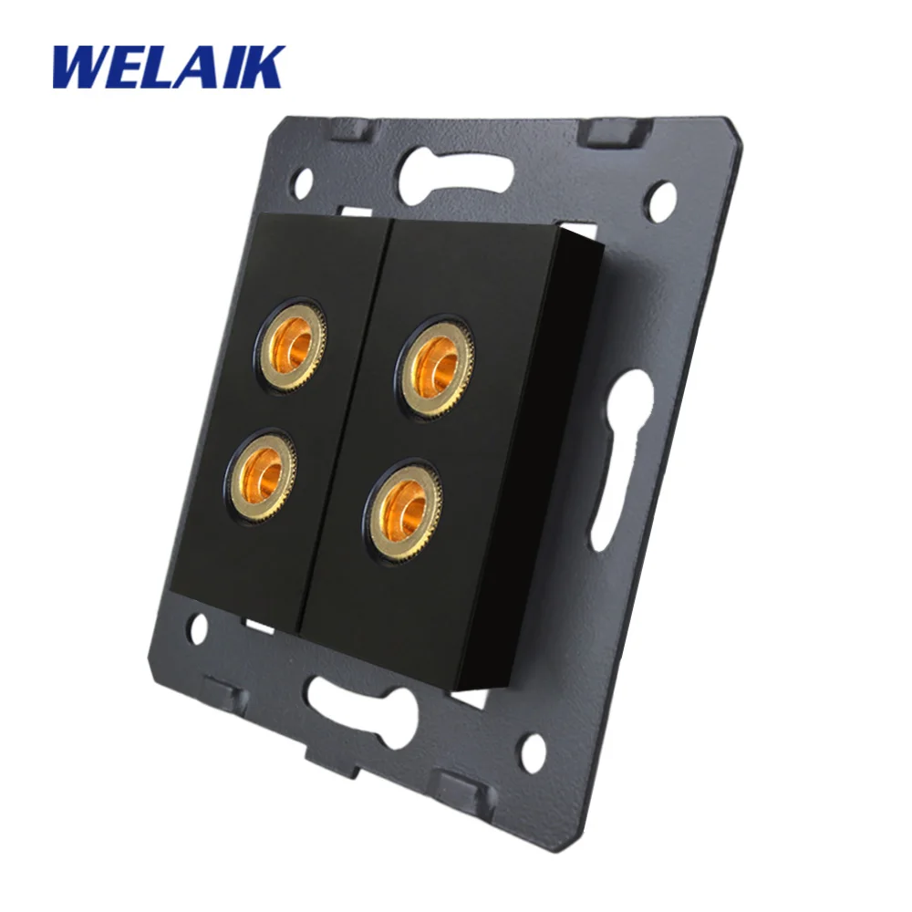 2speaker socket WELAIK A82SOW/B стандарт ЕС запчасти сделай сам настенный динамик розетка без