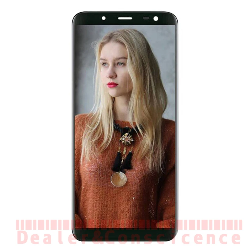 

1Pcs (Checked) AMOLED TFT For Samsung Galaxy J6 2018 On6 J600 SM-J600 J600G LCD Display Assembly Digitizer Touch Screen