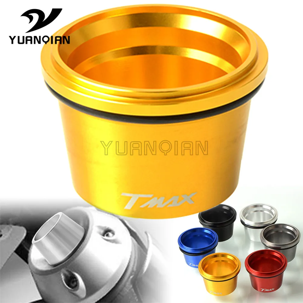 For Yamaha T-MAX T MAX TMAX 530 2012 2013 2014 2015 2016 2017 CNC Aluminum Motorcycle Exhaust Pipe Muffler Tail Port Cover Cap