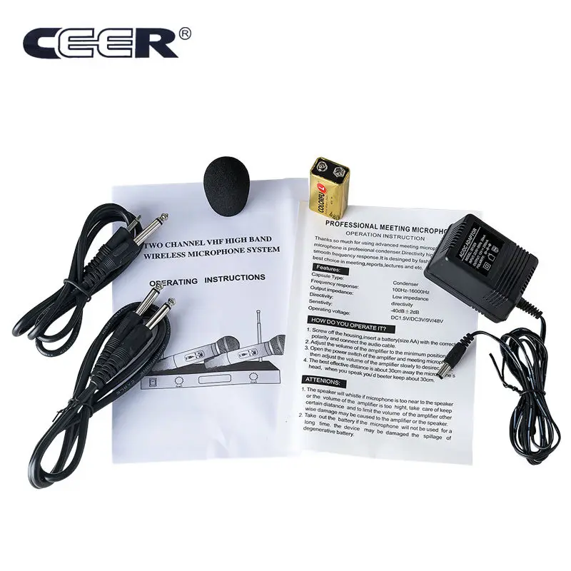 CEER AK 168W беспроводной микрофон с гусиной шеей настольный для конференц связи