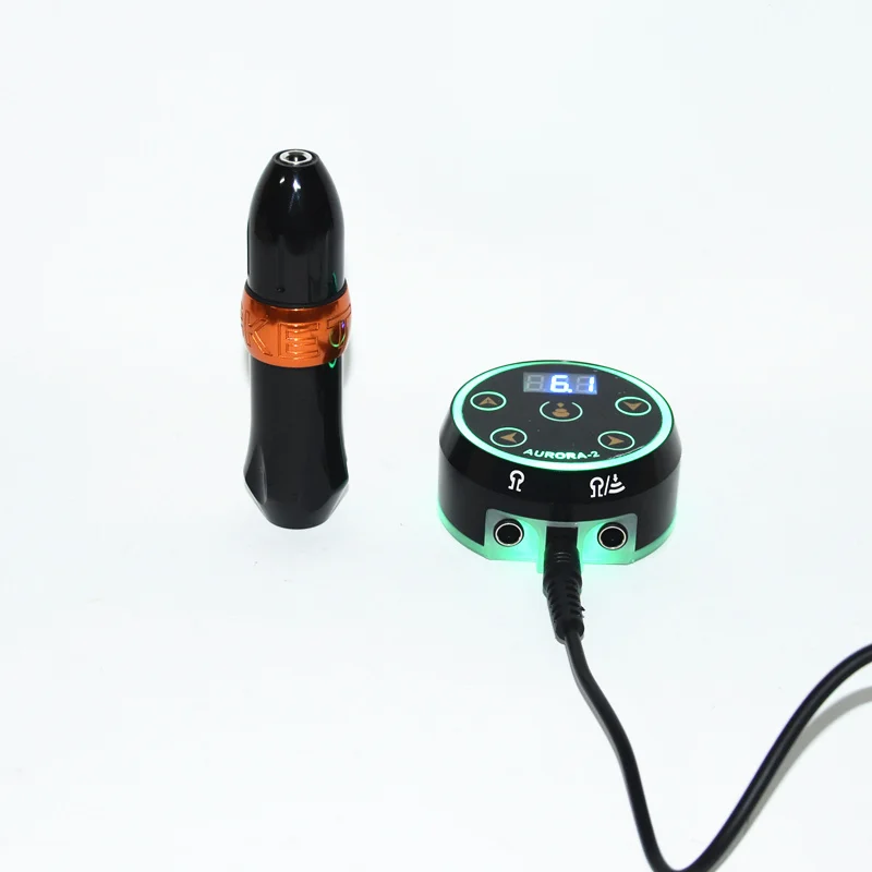 New Professional Mini I Lcd Tattoo Power Supply With The Rocket Pen