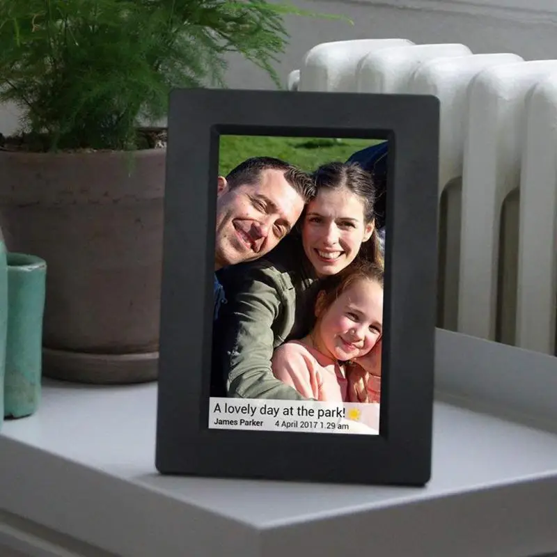 

7 Inch Digital Photo Frame HD 800x480 LED Display Playback Alarm Clock Calendar Electronic Album Picture Music Video Player