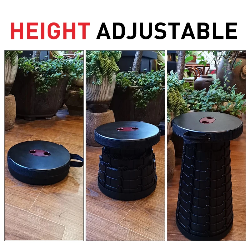Outdoor Collapsible Portable Chair Fishing Camping BBQ Queue Tourism Ultralight Foldable Retractable Stool Beach Garden Seat