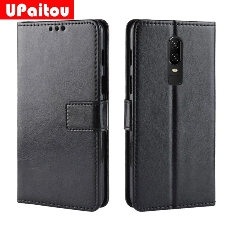 

UPaitou Luxury Leather Wallet Phone Case for Oneplus 6 Case Flip Cover Card Slot Phone Wallet Bag For OnePlus 6 Phone Case
