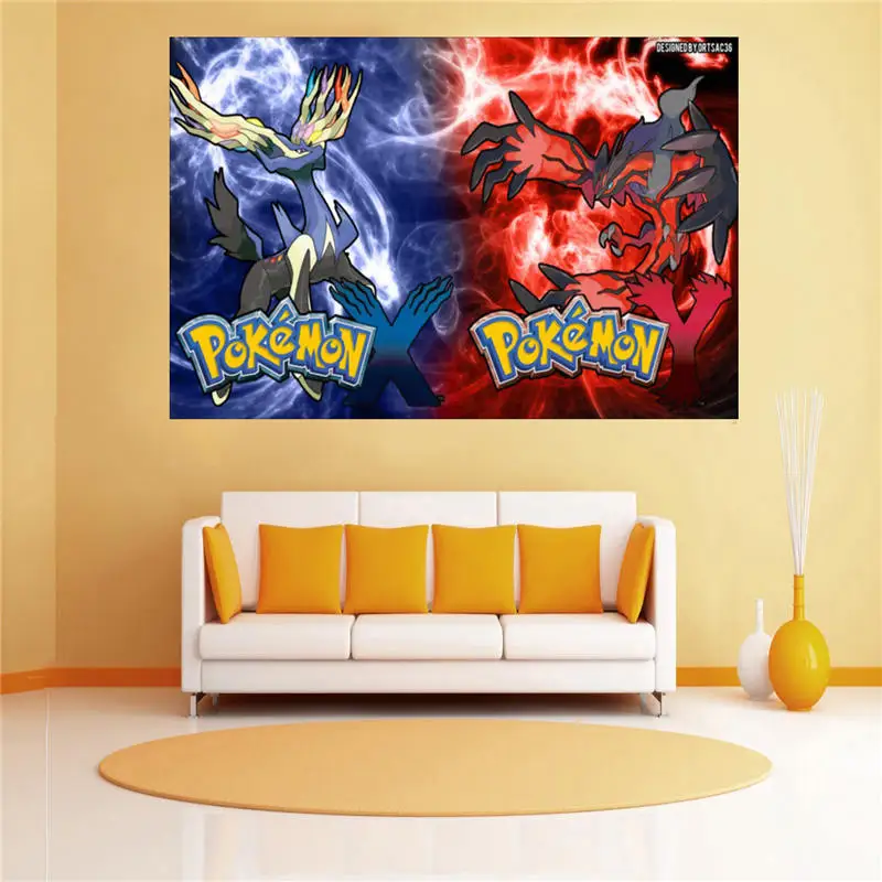 

New Fashion Custom canvas print pokemon poster cloth wall Silk Fabric poster Print FREE SHIPPING SQ00706-H01